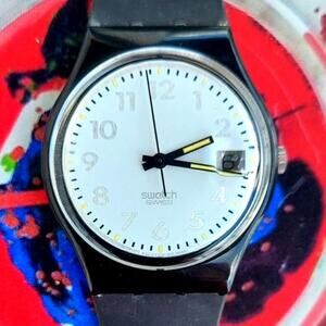 Swatch watch FIXING GB413 1991 Standard Gents rare Swiss made New old stock